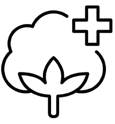 Medical leaf symbol icon