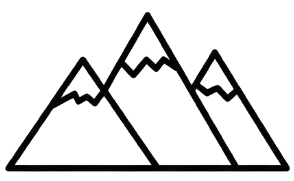 Mountain landscape icon